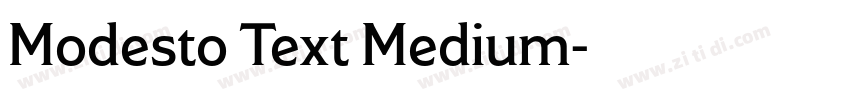 Modesto Text Medium字体转换